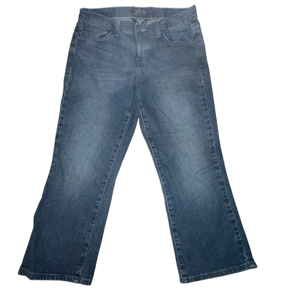 Lucky Brand Dungarees By‎ Gene Montesano 8/29 Cropped Relaxed Fit Jeans - Picture 1 of 9